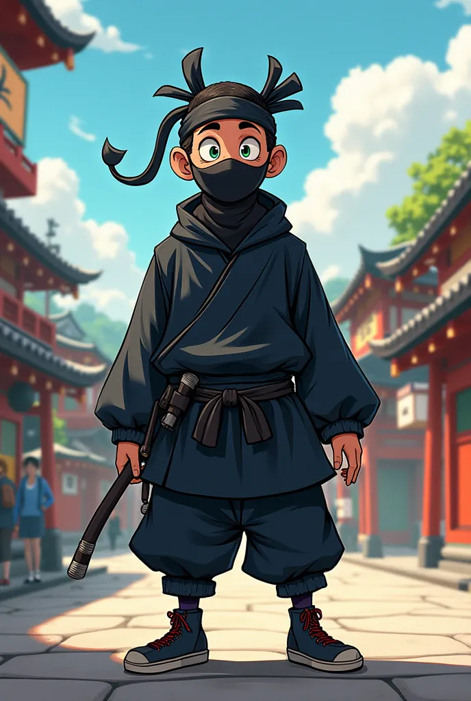 idiot, Let it be in anime mode and dressed as a ninja 