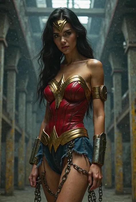 live-action、Japanese Wonder Woman is chained 
film photo shoot