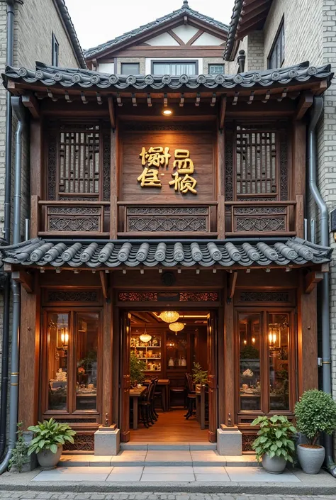 Facade of a traditional Andong yakiniku restaurant with the name 'Andong Sook Seong'