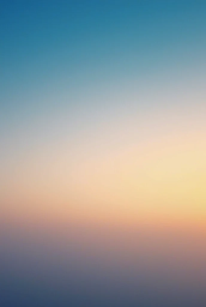 This image beautifully captures a serene sky during either sunrise or sunset. The sky transitions through a spectrum of colors, from a deep blue at the top to soft orange and yellow hues near the horizon. The smooth gradient of colors creates a calming and...