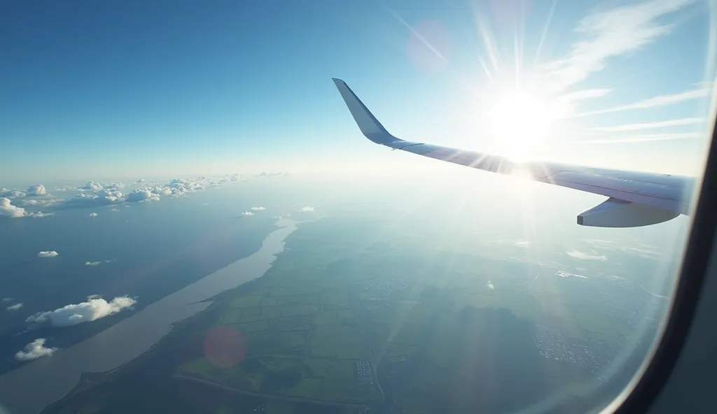 window view of passenger plane