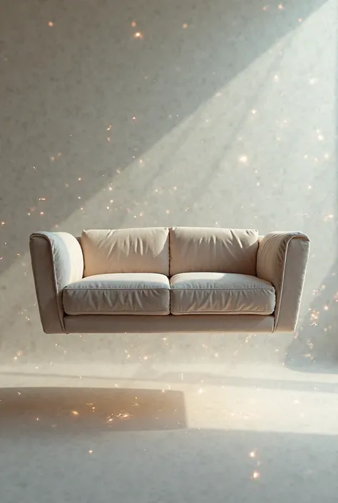 Floating sofa with three s 