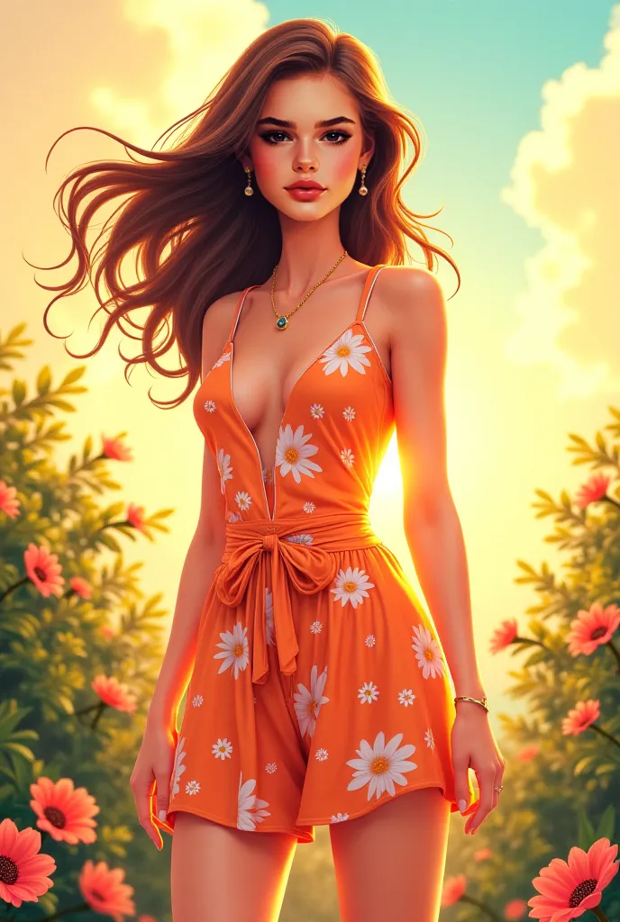 Her version in summer style