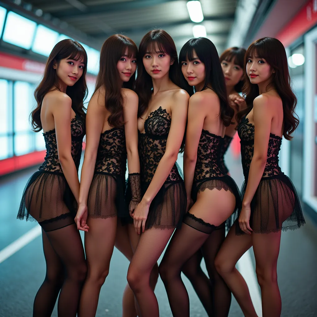 (waist-length black pantyhose all the time:9.9)
(Group  photos with everyone behind:99.9)
(Back view of a woman wearing black pantyhose:8.9)
  Japanese女性
全員カラフルなレースクイーンの服を着てる
(Super High Legs:9.9)
(Thin high legs cut into buttocks in black pantyhose:299.9)...