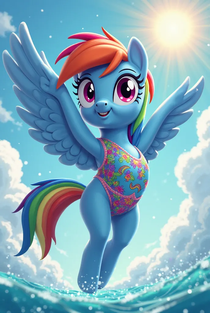 Rainbow dash with swimsuit 