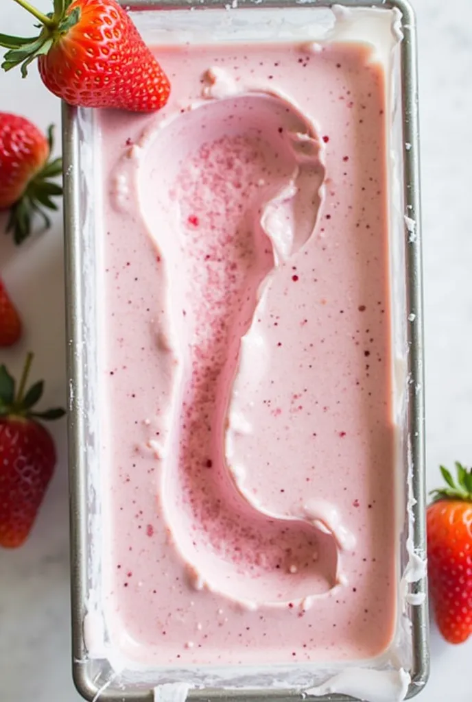 MAKE STRAWBERRY FLAVORED ICE CREAM