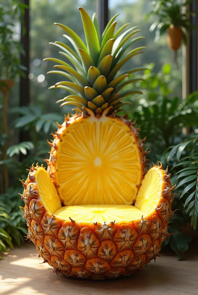 Luon entirely made of pineapple 