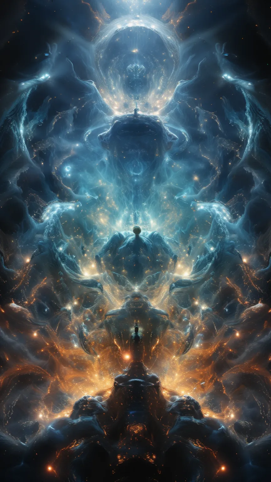 (((very detailed))) 8K,, interpretation of a dmt visual experience, entities, entities are welcoming godess-like figures floating and sitting in a circle, (floating entities sitting in a circle) 

BREAK
kaleidoscope visual effects on the scenery, (scenery)...