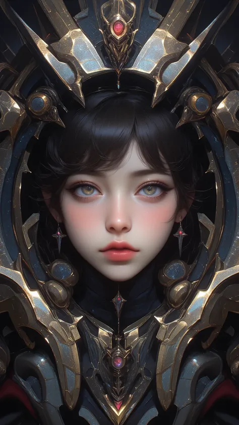 An amazing masterpiece of outstanding quality，Super Detail， 8k resolution。This illustration focuses on a girl with charming eyes and detailed eyelashes，She is in a complex and sexy background。