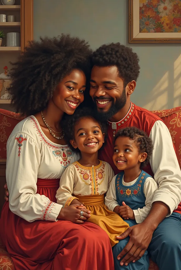 A family of Ukrainian blacks