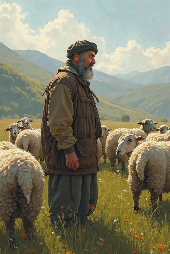 Isa Huseynov is an Azerbaijani former employee of the MacDon plant, but at the moment he is herding sheep in his homeland in Azerbaijan