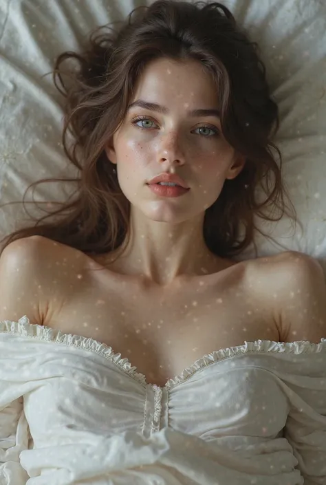 Sfw:2,Young girl, (((age 18))), (freckles:0.6), grey eyes, (realistic skin texture), highly detailed, ultra high quality,full body,on bed,sfw:2