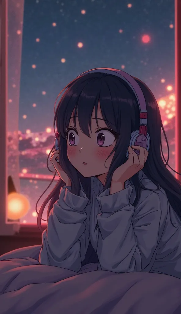 A cozy and aesthetic profile picture for a YouTube channel focused on Lofi music. The image features a soft, dreamy atmosphere with warm, muted colors. A stylized anime-style character with headphones, peacefully listening to music. The background has a su...