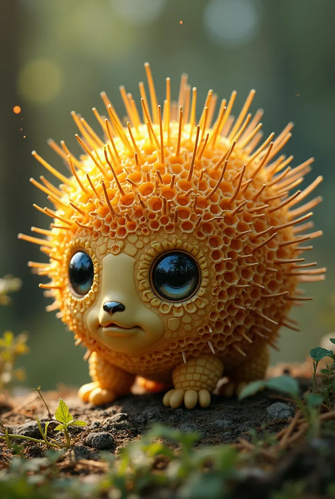 I want to make a character whose body is a honeycomb but is a hedgehog