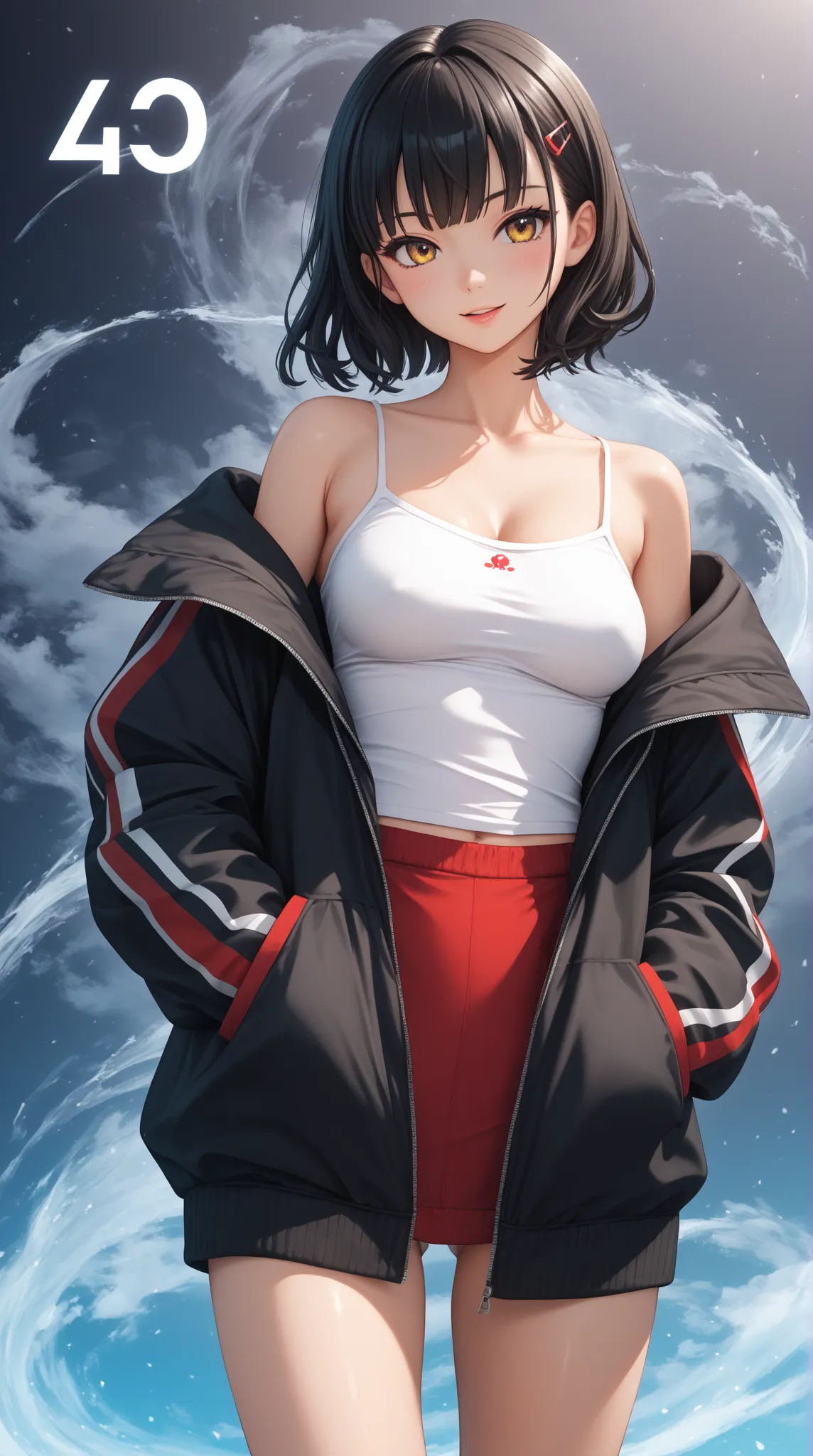 anime girl camisole sweater , 4k anime wallpaper, digital anime art, anime art wallpaper 8 k, anime wallpaper 4 k, digital anime illustration, anime wallpaper 4k, anime art wallpaper 4 k, anime art wallpaper 4k, detailed digital anime art, anime wallaper, ...