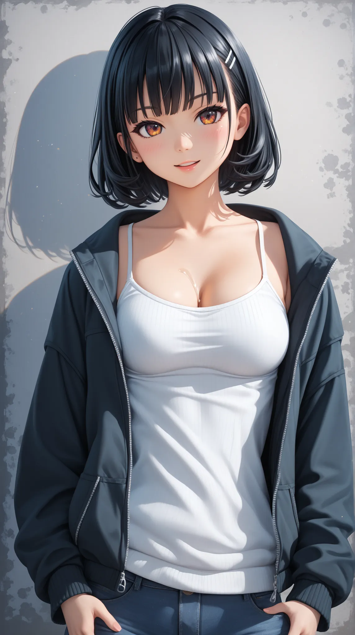 anime girl camisole sweater , 4k anime wallpaper, digital anime art, anime art wallpaper 8 k, anime wallpaper 4 k, digital anime illustration, anime wallpaper 4k, anime art wallpaper 4 k, anime art wallpaper 4k, detailed digital anime art, anime wallaper, ...