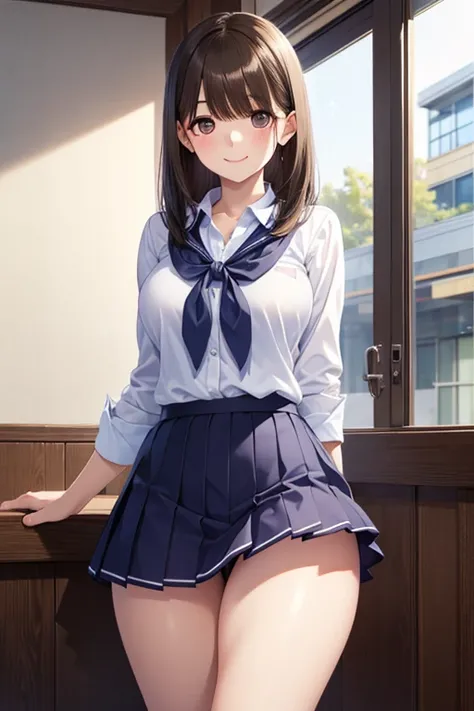 Anegasaki Nene, shiny brown short hair, beautiful brown eyes, smiling face, sparkling pupils, (fine grain), highly detailed eyes, highly detailed face, highly detailed eyes,, (masterpiece:1.2, best quality), ((only1 girl)), cowboy shot,cowboy shot,, 


sch...