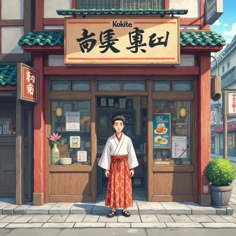 An image of an anime man and an inscription "KoKite Shop", exactly in English