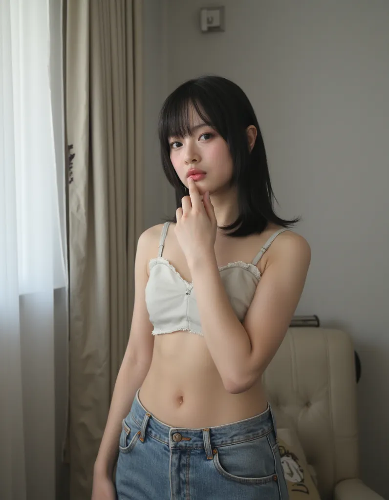  urination、 peeをしている、 pee、   showing her full body  (  mid-full body shot  ),Sexual、 全 naked。 Beautiful Korean Women with Natural Makeup ,   natural lips ,  look straight ahead、 My crotch hair is growing  、 see-through、  opens  、Intimate,   GREAT LIGHTING ...