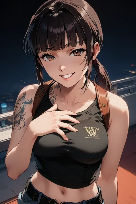 (Perfect Anatomy), Ultra High Resolution, Highly Detailed CG, Unity 8K Wallpaper, Official Art, Masterpiece, Top Quality, Professional Lighting, Ultra Detailed, Maximum Resolution, Characters: Female, 1 Female, Solo, Anime Style (1.3), Revvy, Brown Eyes, P...