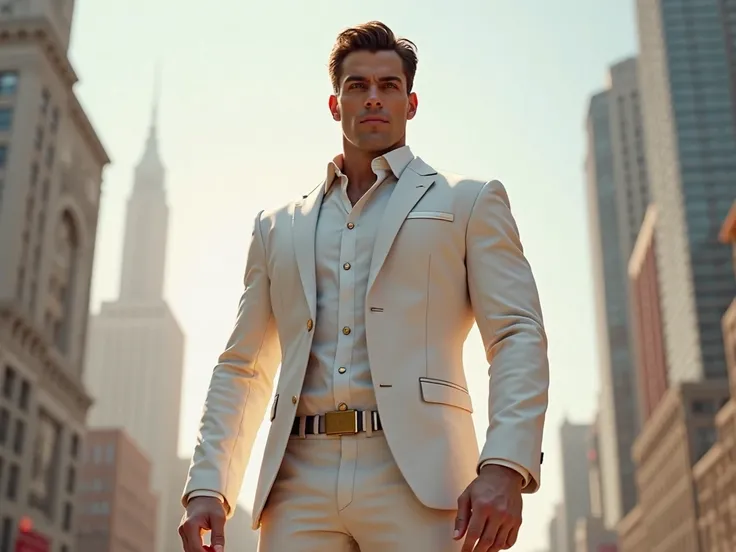 Captain America in a white suit