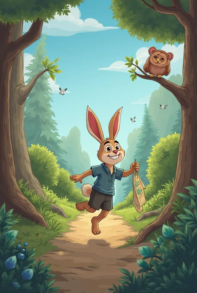 *Milo & Luna's Wild Adventures - Episode 1: "The Crystal Cave Caper"*

*Characters:*
- *Milo the Rabbit* - Energetic, adventurous, a bit impulsive.
- *Luna the Owl* - Calm, wise, thoughtful, and protective of Milo.
- *Sprout the Squirrel* - Playful, funny,...