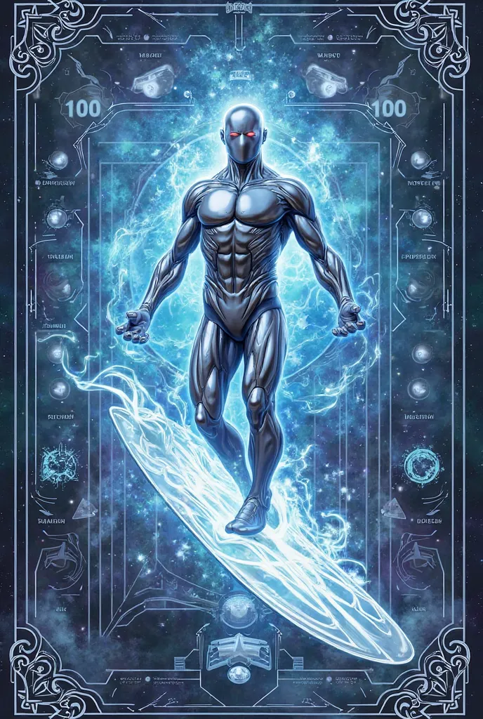 Create a silver surfer themed bingo card