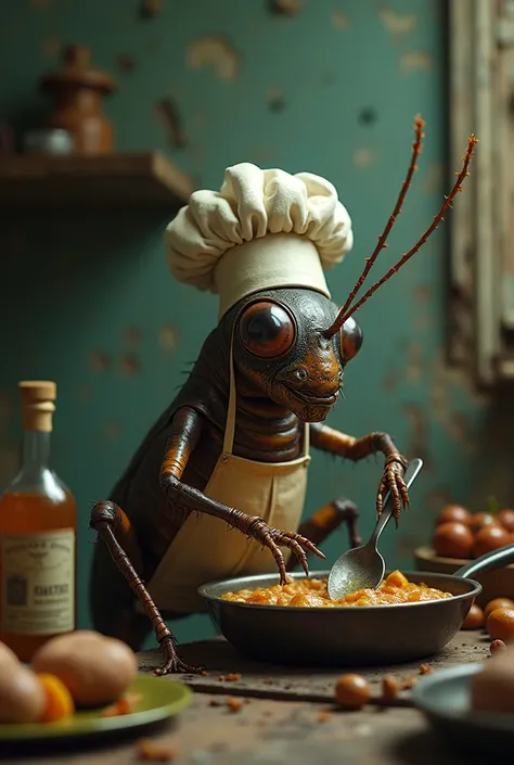 Cockroach cooking 