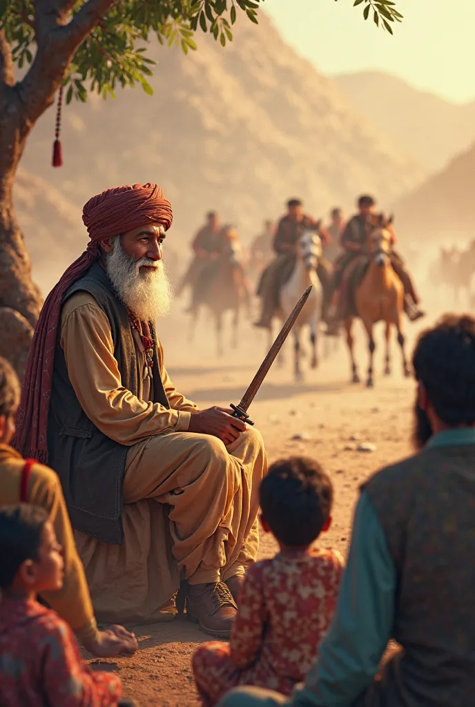 Title: The Mighty Afridis – A Warrior Tribe of Pashtuns

[Opening Scene]
(A lively, colorful village scene appears with an old man (Baba Afridi) sitting on a charpai, surrounded by curious s.)

 1: Baba! Baba! Tell us a story about our ancestors!

Baba Afr...