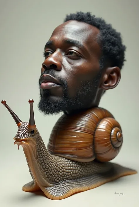 Put a black guys head on a snail