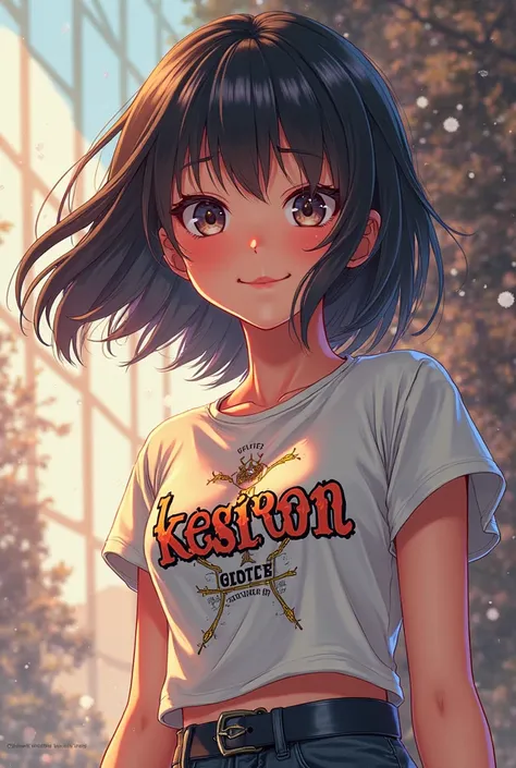 I want an anime tyanka whose T-shirt says kesiron