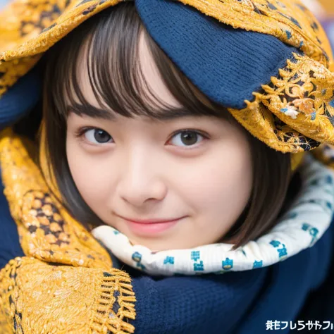 ((Best-quality, Masterpiece, Ultra-High-Resolution, (Photorealistic:1.4), Raw-Photo, Extremely-Details, Perfect-Anatomy)),  1girl , 15-years-old, the most popular Japanese idol, relaxing in Japanese-KOTATSU, portrait, face focus, innocent smile, extremely ...