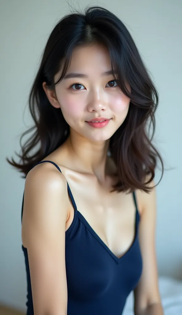  super cute 18 year old Japanese high school girl  、 Very Cute Face、 very white skin 、 pear shape、 very short、Her height is 145 cm 、  Very narrow shoulders  、 Very narrow shoulders   、 Thick 、 Sexy Hairstyles Like Salon Models 、 Not Korean 、There are no Ko...