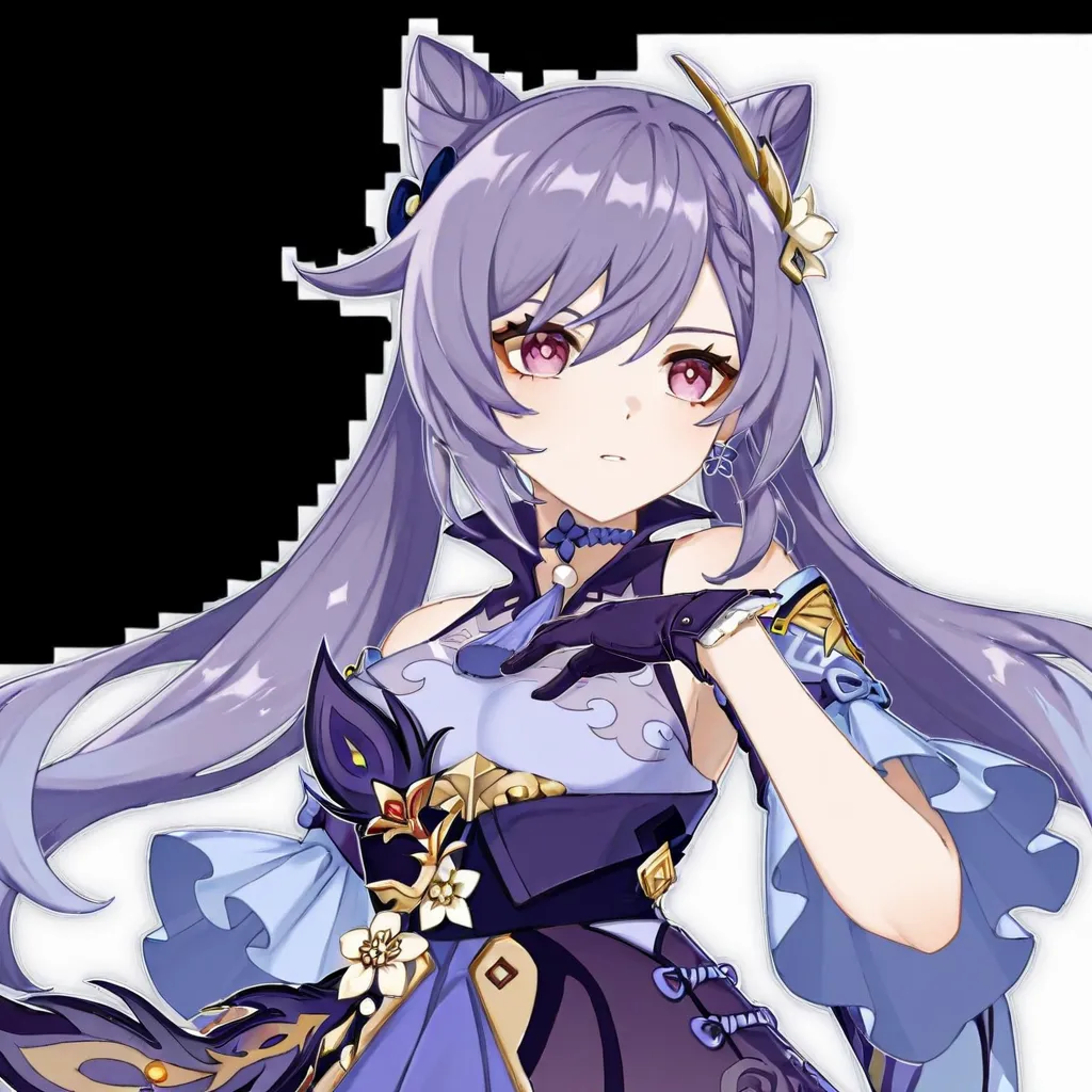 Woman in a dress with long hair and cat ears, ayaka Genshin Impact, keqing from Genshin Impact, ayaka game Genshin Impact, Genshin Impact character, zhongli from Genshin Impact, genshin, Genshin Impact,  Onmyoji portrait ,  Anime Moe Art Style, Genshin Imp...