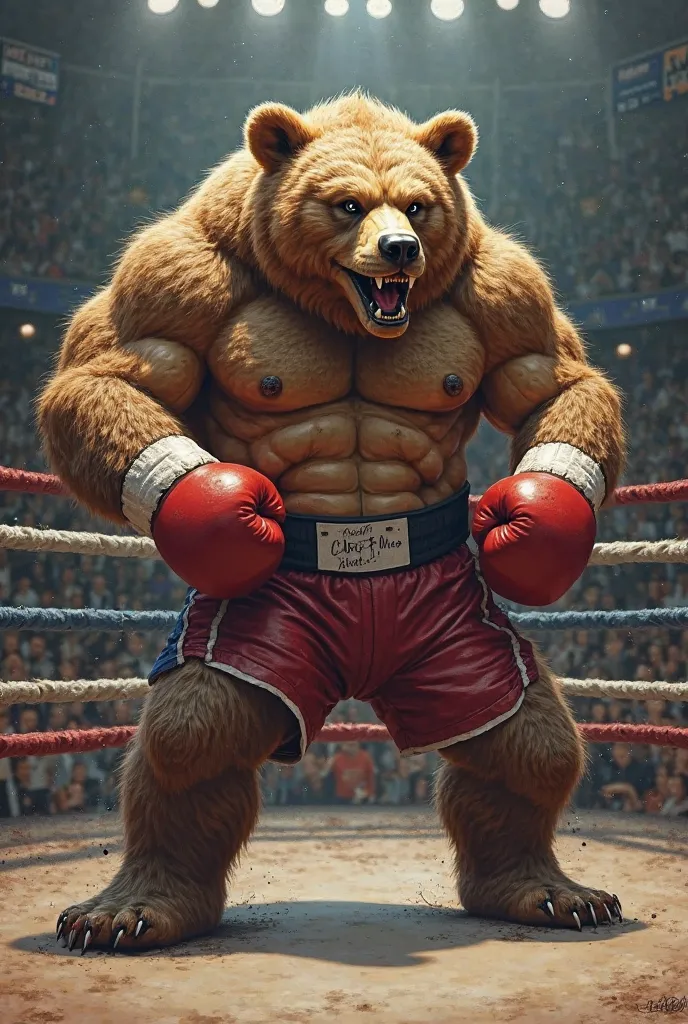 Bear and boxer Fusion in ring