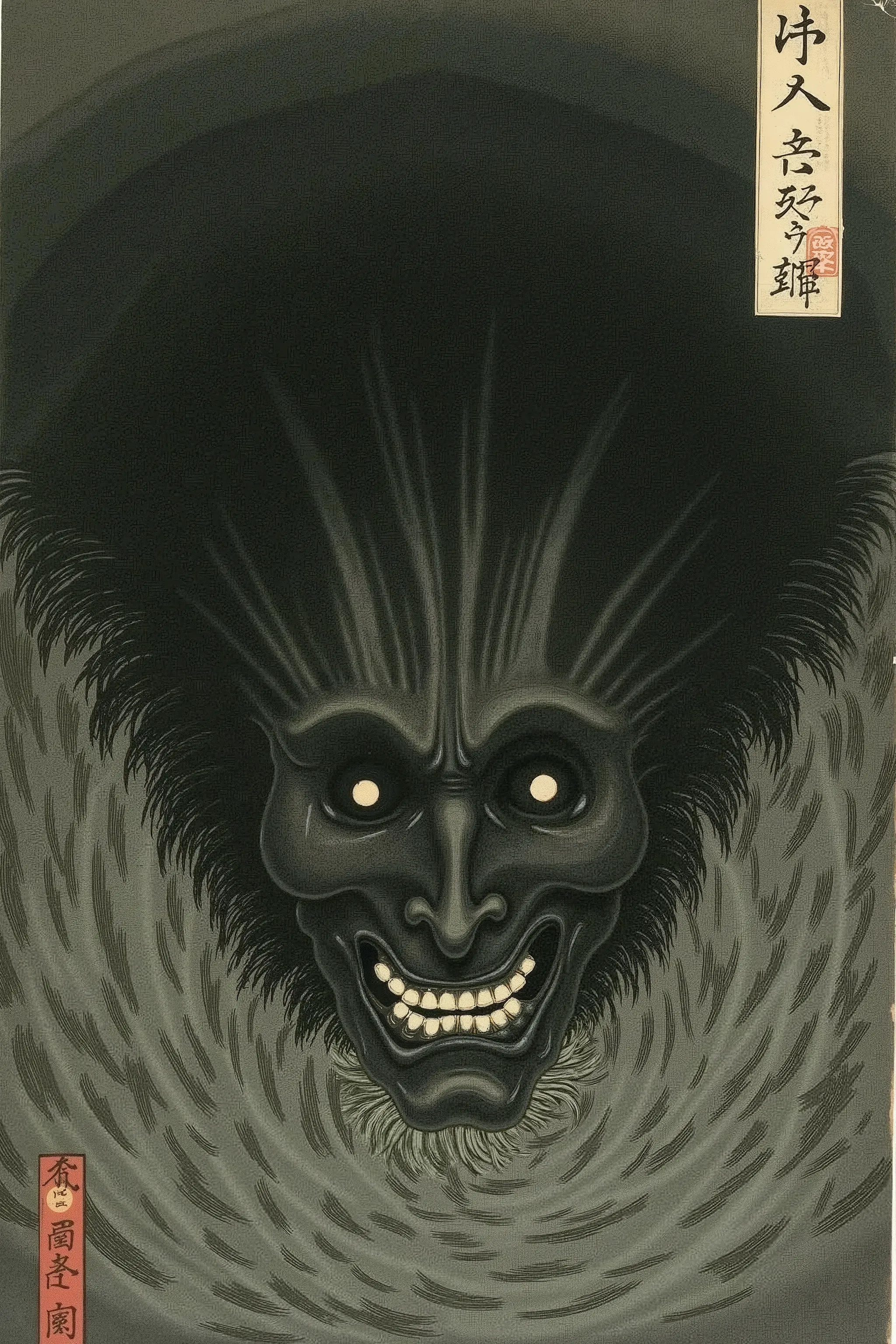 face,they,only,scary ukiyo-e