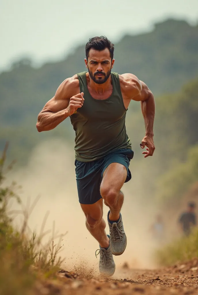 a man running