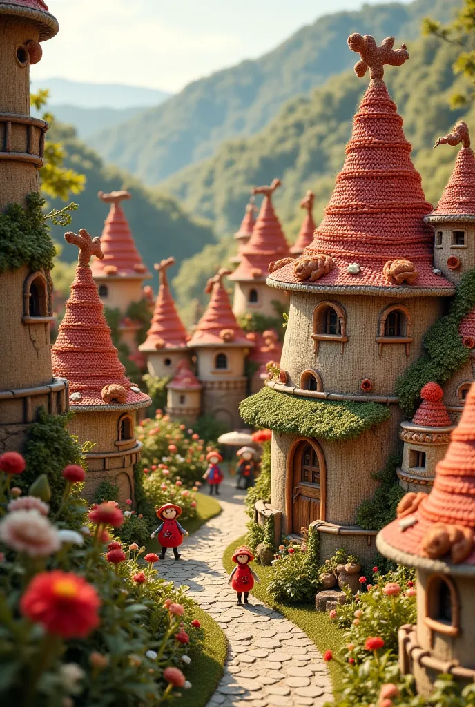 Grand village created in knitwear 