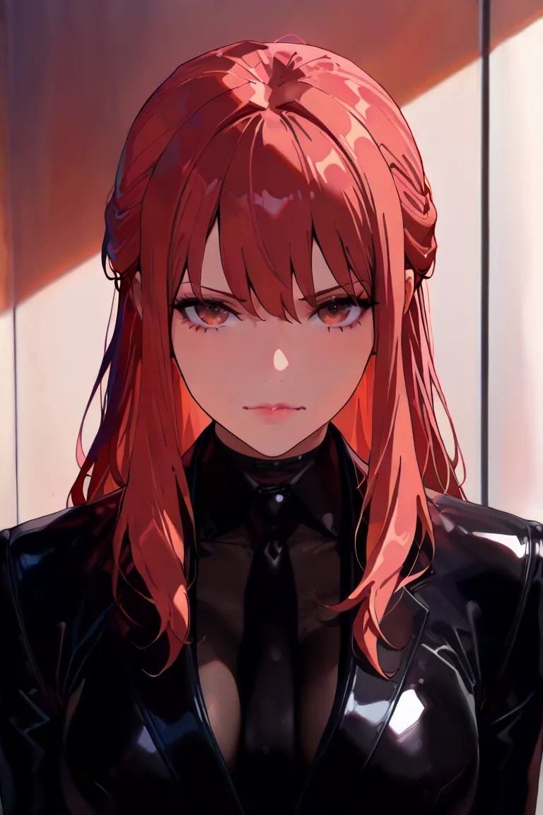 ((((high quality,Top Quality,masterpiece,anatomically correct, 最high quality, detailed face,)))),1 girl,futanari,handsome,long hair, red hair ,sling, perfect suit, action,spy,Infiltration,Facility ,anime,