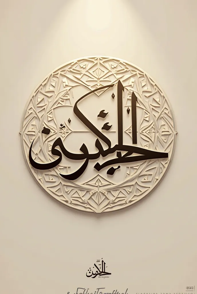 Generate logo picture for museum stuffs and the logo name is كنز علي let the name in arabic pleas e