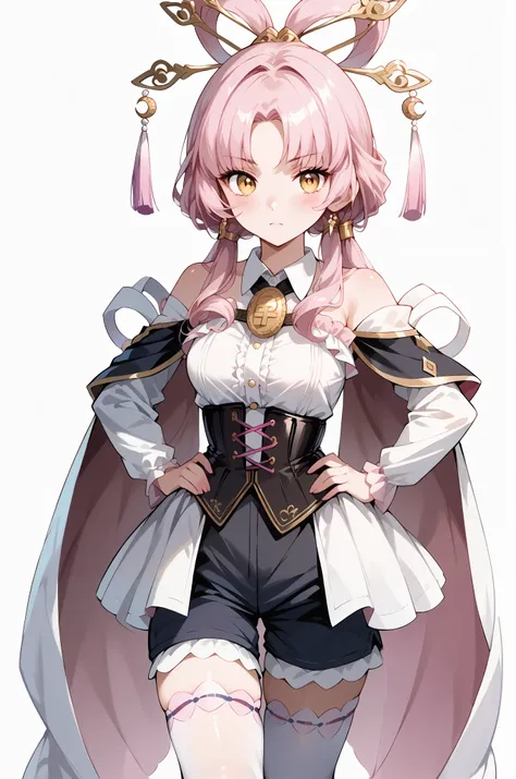 score_9, score_8_up, score_7_up, source_anime, 4K,perfect fingers,(perfect hands, perfect anatomy),prefect lighting, very aesthetic, intricate details,highly detailed background, masterpiece, high quality, best quality,
1girl,solo,fu xuan, pink hair, yello...
