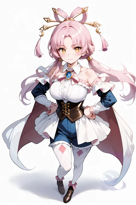 score_9, score_8_up, score_7_up, source_anime, 4K,perfect fingers,(perfect hands, perfect anatomy),prefect lighting, very aesthetic, intricate details,highly detailed background, masterpiece, high quality, best quality,
1girl,solo,fu xuan, pink hair, yello...