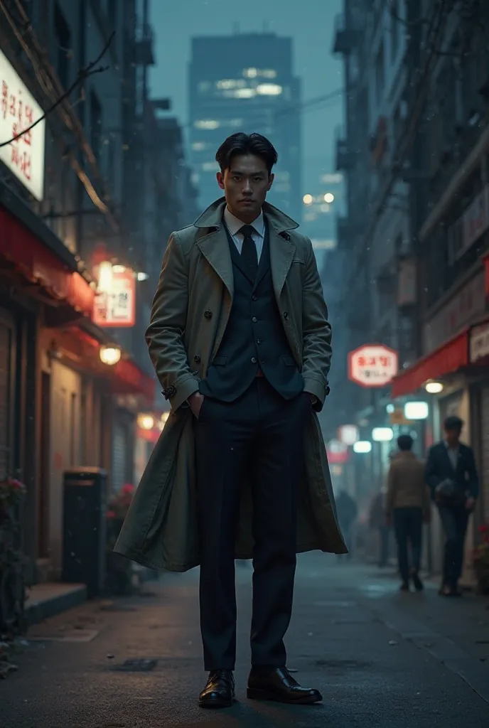 Korean, male, and detective