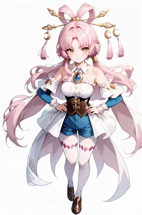 score_9, score_8_up, score_7_up, source_anime, 4K,perfect fingers,(perfect hands, perfect anatomy),prefect lighting, very aesthetic, intricate details,highly detailed background, masterpiece, high quality, best quality,
1girl,solo,fu xuan, pink hair, yello...