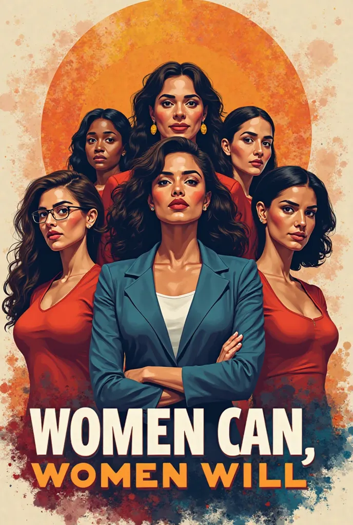 Poster about the slogan women can, women will