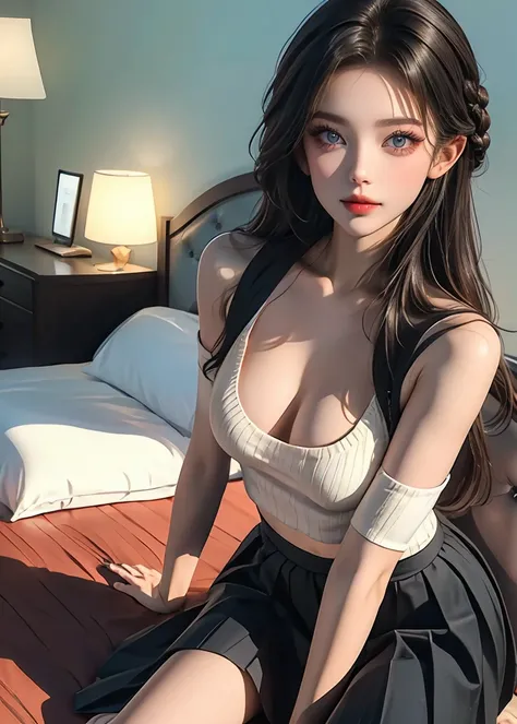  masterpiece, 1 Beautiful Girl, Fine eyes,  Uniform eye size, Purebred face_v1, Top Quality, Ultra high resolution, (Reality: 1.4), Japanese, Korean, very beautiful, Beautiful skin, slim， is very sexy, (超Reality), (high resolution), ( 8,000), (Very detaile...