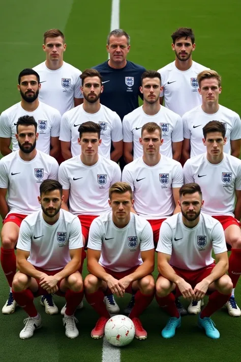 England national team players team photo 