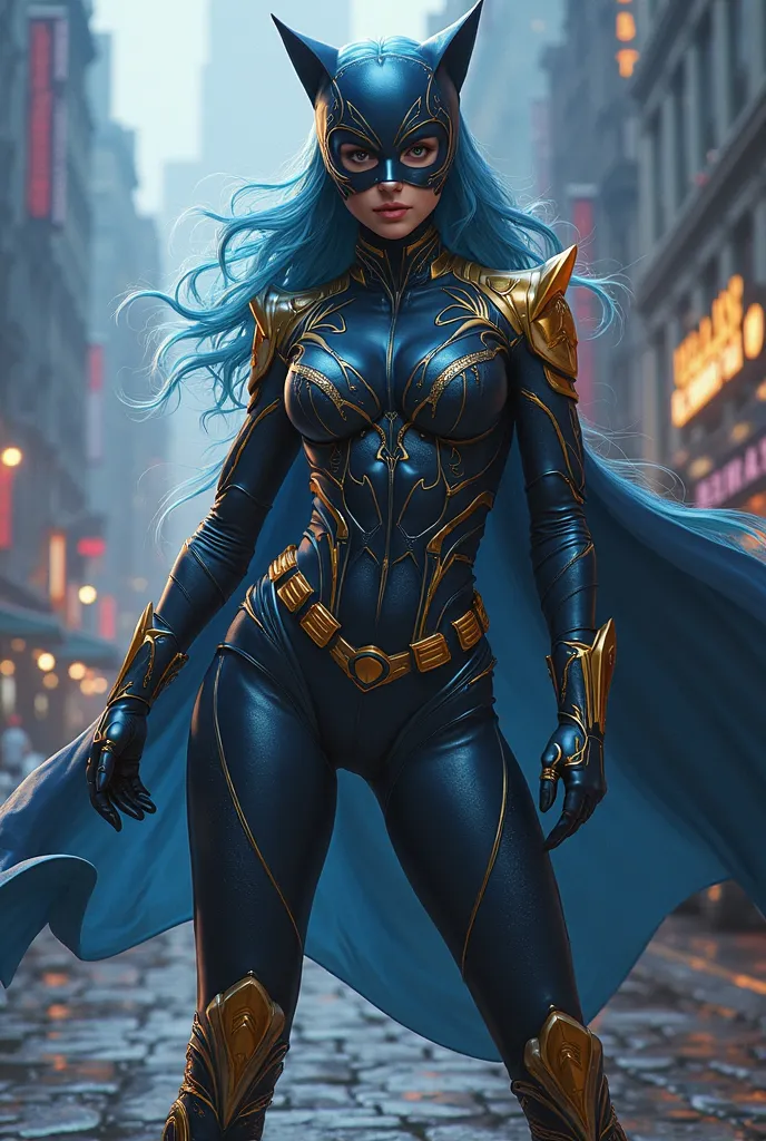 Imagine black cat making an upgrade to her incredible suit now her suit has more powers and IT has more gold on it and She has even more powers and She is flying like a savage Queen and She is fighting against Madison Beer with powerful gloves and boots an...