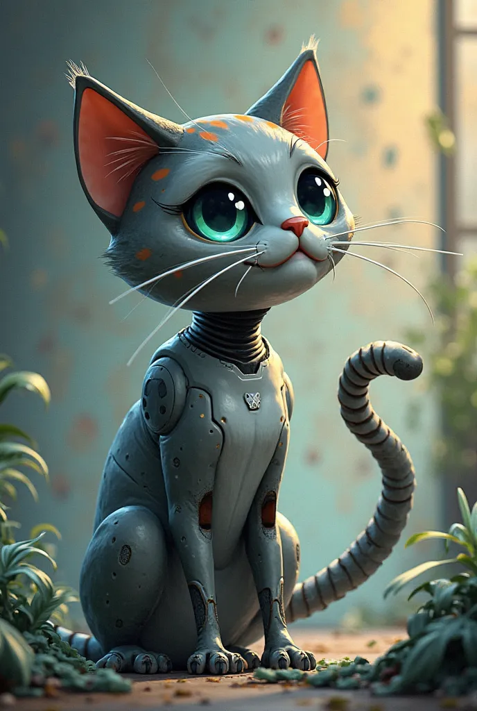 Title: The Curious Case of AI Cat

Characters:

AI Cat (Cleo): An artificial intelligence housed in a robotic cat body. She’s witty, intelligent, and sometimes a bit too curious for her own good.

Alex: A young, talented programmer who created Cleo, now tr...