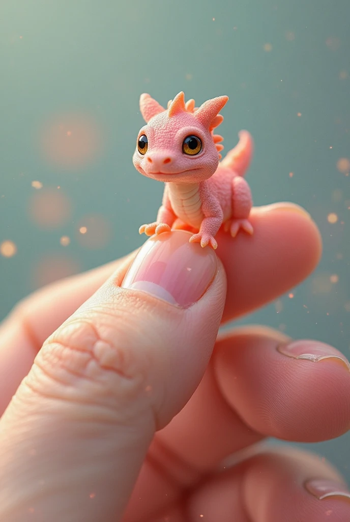  มังกรในชุดสิงโตcute ตัวเล็กกำลังเกาะนิ้วของคุณอยู่、 Little bright dragon on your finger、 Pastel colorsの七色の毛のかわいいドラゴン、 hair 、The hairs on my body  、 ตาโตcute 、 cute 、novel、แท้TRUE、car、 my hands are resting on my fingers 、  Pastel colors、とてもแท้TRUE、 TRUE、すご...